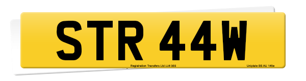 Registration number STR 44W